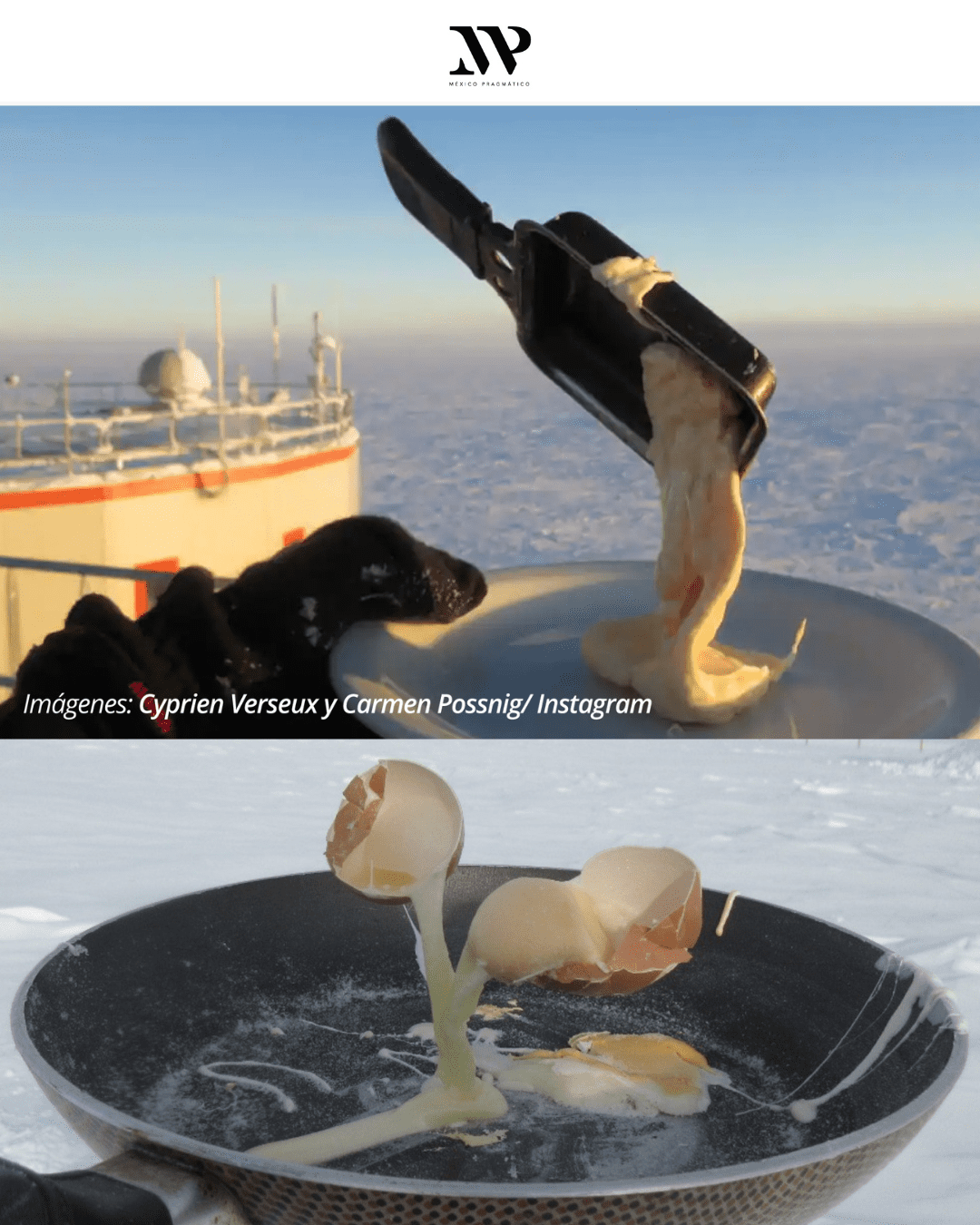 En Imágenes Lo que el clima antártico le hace a la comida