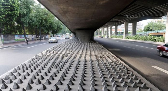Arquitectura hostil en la Ciudad de México