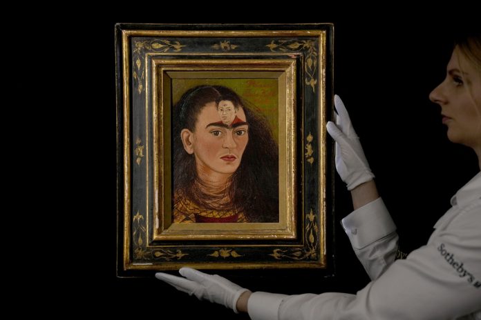 Frida Kahlo,Diego y yo (1949) - Cortesía Sotheby's