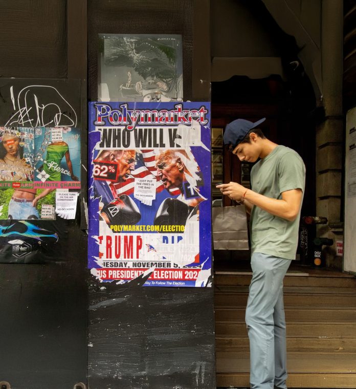 Un anuncio de Polymarket en Nueva York, EE UU - Charles Guerin/Abaca/Sipa/AP Photo